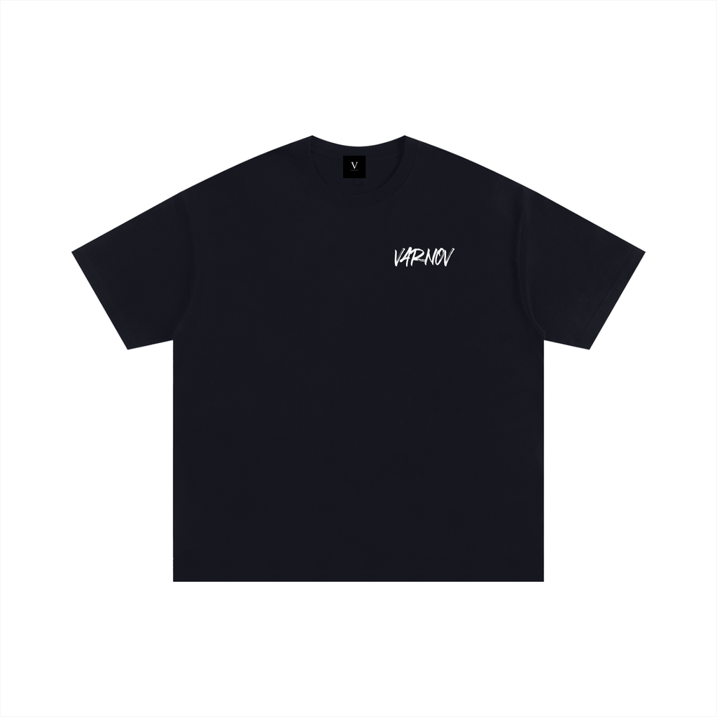 VARNOV Fear Of Being Average Shirt Schwarz Oversized Schweizer Streetwear